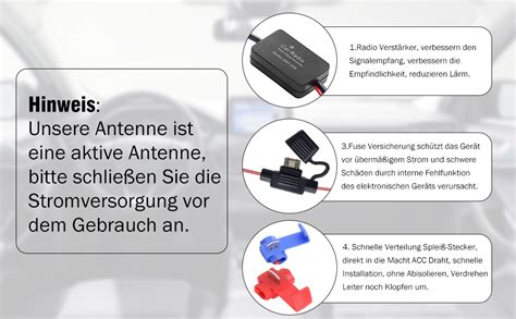 Autoradio Antennenverstärker Universell 12V Auto FM Antennenverstärker