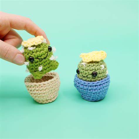 FREE Crochet Beginner Cactus Pattern Cacti Amigurumi Etsy