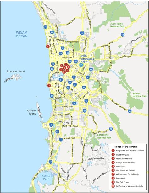 Map of Perth, Australia - GIS Geography