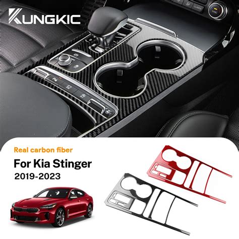 Real Soft Carbon Fiber Sticker For Kia Stinger 2019 2020 2021 2022 2023