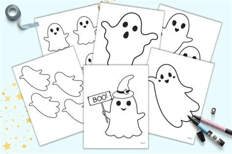 Free Halloween Ghost Printable Templates - The Artisan Life