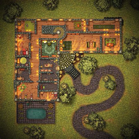 The Haunt - Past and present versions of a haunted house [50x50] No