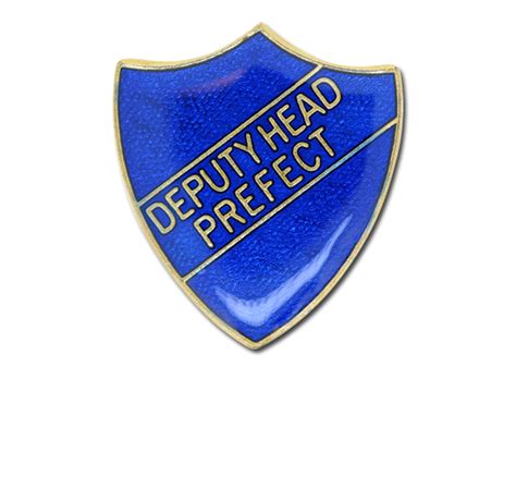 Deputy Head Prefect Enamelled Shield Badge