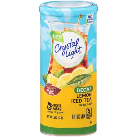 Crystal Light Lemon Decaf Iced Tea Natural Flavor Drink Mix 12 Quart Canister 43000022641 Ebay