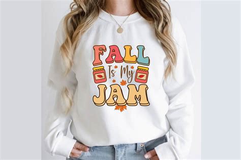 Fall Is My Jam Retro T Shirt Design Graphic By Creative T Shirt Design