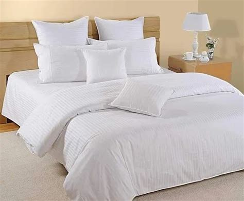 Cotton 210 Tc Satin Stripe Bedsheet For Hotel At Rs 600 Piece In