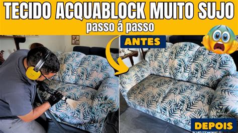 Passo Passo Como Fazer A Lavagem Seco Do Sof De Acquablock Youtube