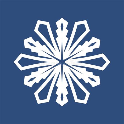 Snowflake Icon Snow Icon Isolated On White Background Stock Vector