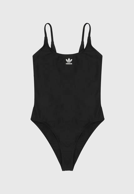 Vestido De Baño Negro Blanco Adidas Originals Logo Grande Compra