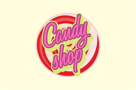 Sweet candy shop logo | Shop logo, Logo templates, ? logo