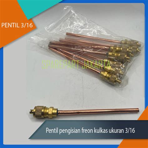 Jual Pentil Pengisian Freon Kulkas Ukuran 1 4 Dan 3 16 TEMBAGA 1 4