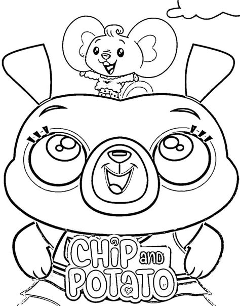 Coloriage Nico de Chip et Patate télécharger et imprimer gratuit sur