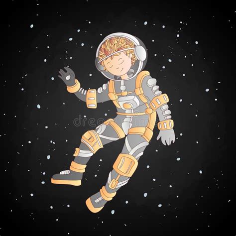 Cute Floating Astronaut Stock Illustrations 805 Cute Floating