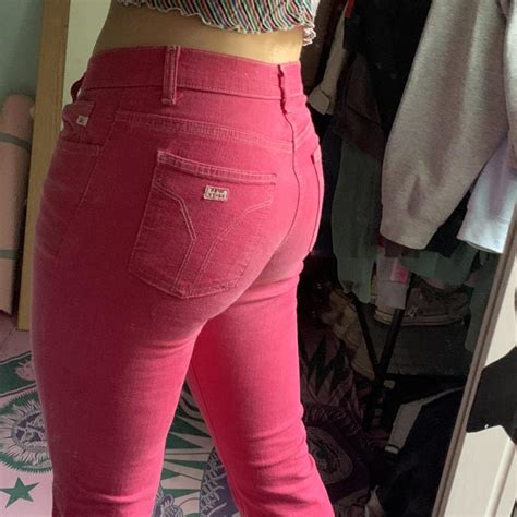 Rare Pink Miss Sixty Jeans Iconic Low Waisted Depop