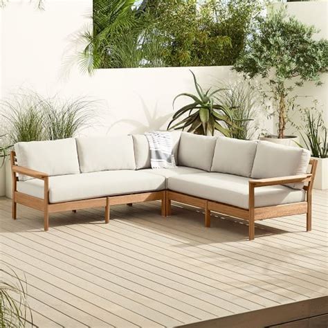 Portside Aluminum Outdoor Piece L Shaped Sectional West Elm