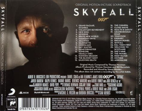 Thomas Newman Skyfall Original Motion Picture Soundtrackcd2012 Menart