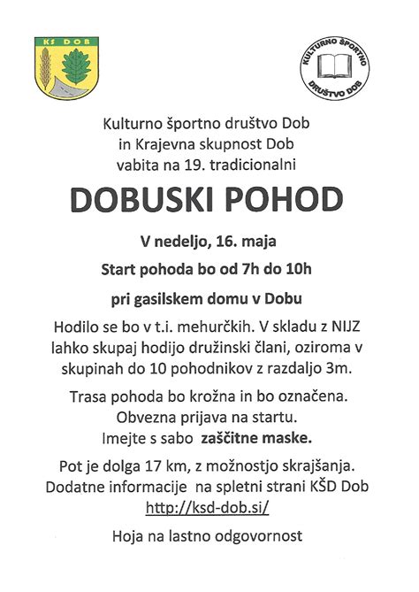 Dobuski Pohod Pgd Dob