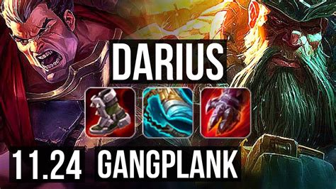 Darius Vs Gangplank Top Legendary 19 3 12 1 1m Mastery Euw