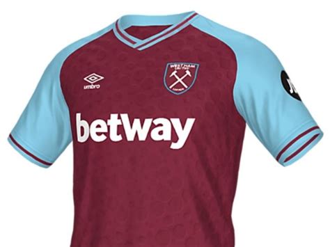 Leaked Images Of 23 24 West Ham Home Kit Show Bubbles Pattern In Full