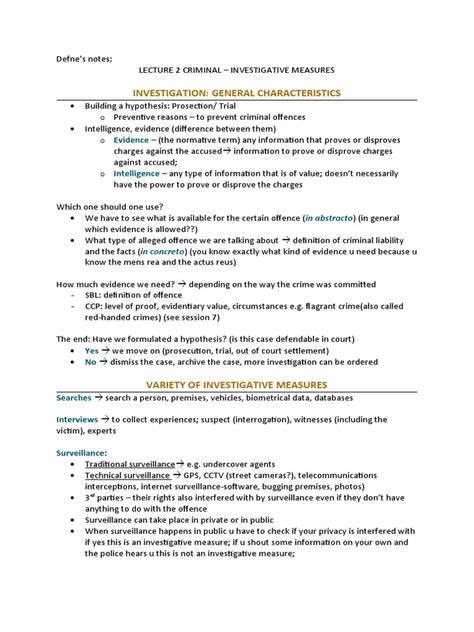 Lecture 2 Criminal Pdf Search And Seizure Surveillance