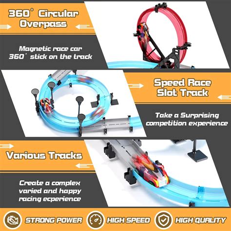 Aiqi Juegos De Pista De Carreras De Coches De Ranura Para Ni Os Pista