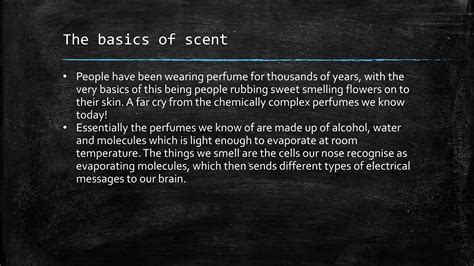 The Science Behind Scent Ppt