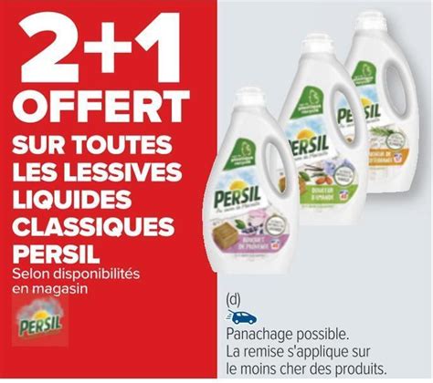 Promo Persil 2 1 Offert Sur Toutes Les Lessives Liquides Classiques