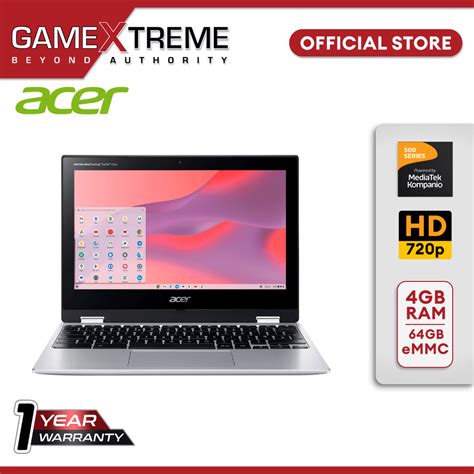 Acer Chromebook Spin 311 116 2n1 Touch Screen Laptop Mediatek 4gb Lpddr4x 64gb Emmc Pure