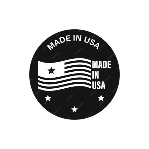 Premium Vector | Made in usa label made in usa united states production