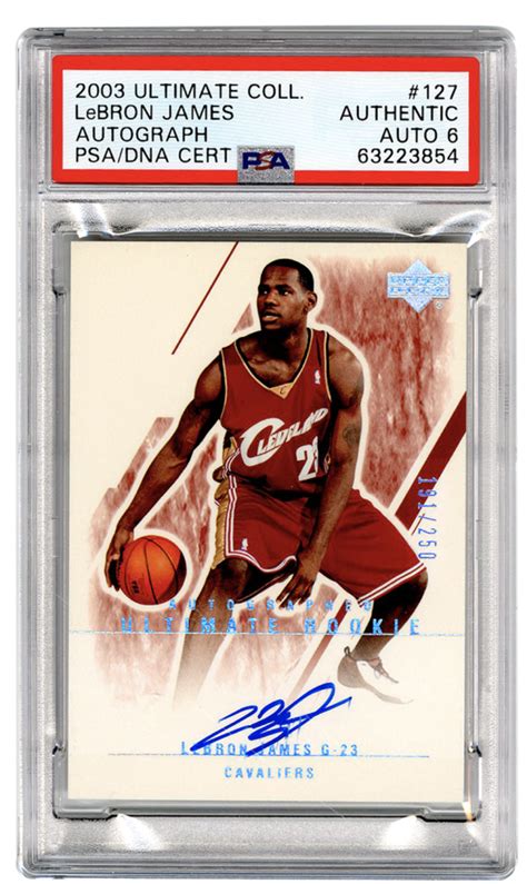 Lebron James Card Auto