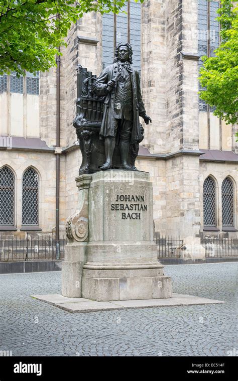 Leipzig Statue Of J S Bach In Leizig Stock Photo Alamy