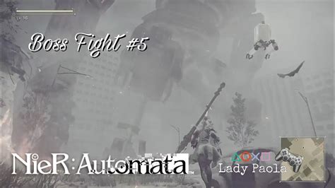 Nier Automata Goliath Battle Boss Fight No Damage Youtube