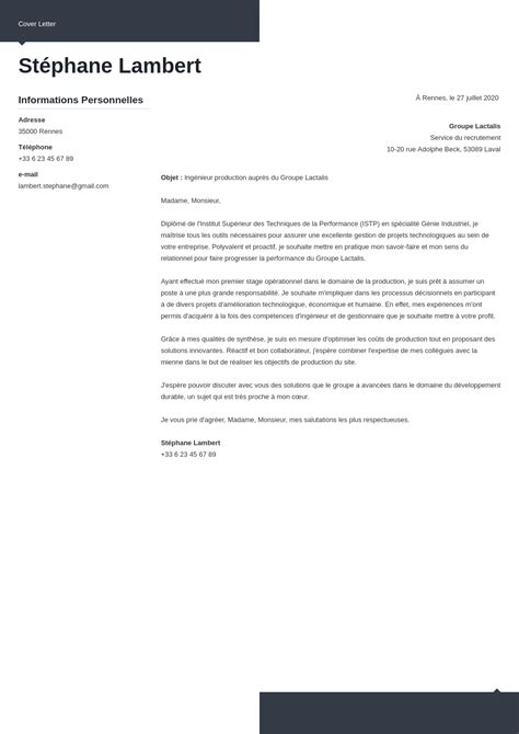 Lettre De Motivation Simple Pour Tout Type D Emploi Financial Report