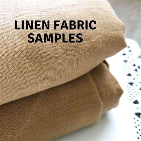 Linen Samples Linen Fabric, Fabric Swatches, Natural Linen Colours - Etsy