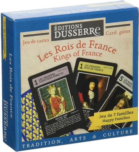 EDITIONS DUSSERRE Jeu De 7 Familles Les Rois De France Historique