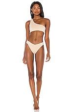 Frankies Bikinis Barb Terry Bikini Bottom In Sand Revolve