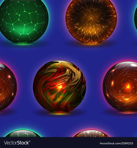 Magic Ball Magical Crystal Glass Sphere And Vector Image