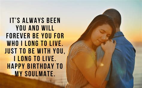 55 Heartfelt Birthday Wishes For Soulmate Quoteslocker