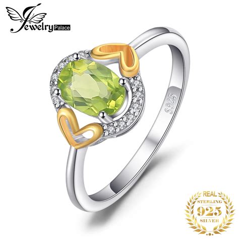 Jewelrypalace Oval Gr N Echte Nat Rliche Peridot Sterling Silber