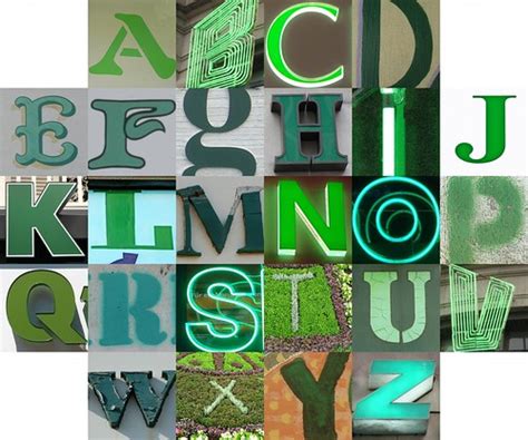 Green Letters Postings To The Themed Alphabets Pool During… Flickr