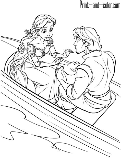 Rapunzel Coloring Pages Print And