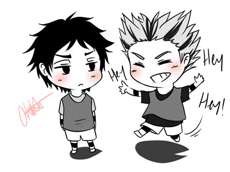 Chibi Akaashi Bokuto By Okitacchi On Deviantart