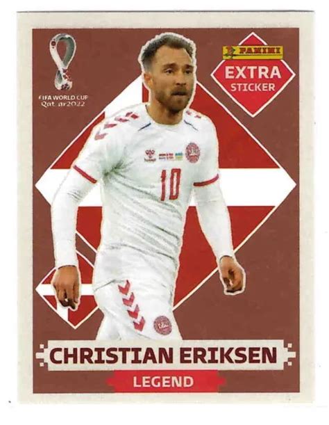 Panini Qatar World Cup Extra Sticker L Gende Christian Eriksen