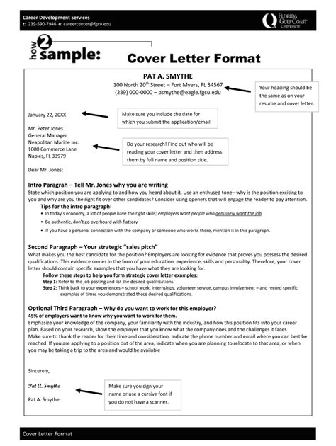 Fillable Online Sample Prospecting Letters Florida Gulf Coast University Fax Email Print