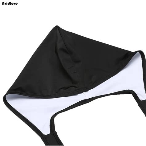 Women Sexy Swimsuit Hooded Sleeveless Padded Elastic One Piece Bikini Swimwear Body Suits