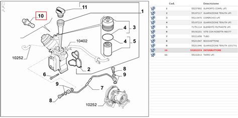 Schalter Licht Druck Motoröl Alfa Fiat Lancia TDS 10082 Fiat 55202374