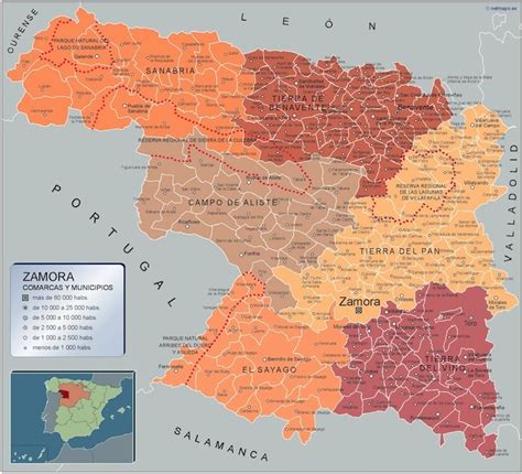 Mapa De Zamora Provincia Municipios Tur Stico Carreteras De Zamora