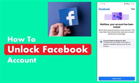 How To Unlock Facebook Account How To Enable