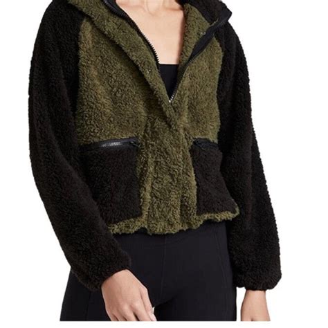 Revolve Jackets And Coats Nwt Plush X Revolve Army Olive Green Teddy