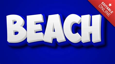 Beach Text Effect Generator Textstudio